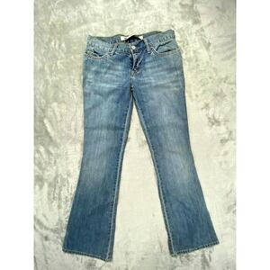 GAP Jeans Women 4 Blue Ultra Low Rise Bootcut Flare Denim Y2K Stretch Casual